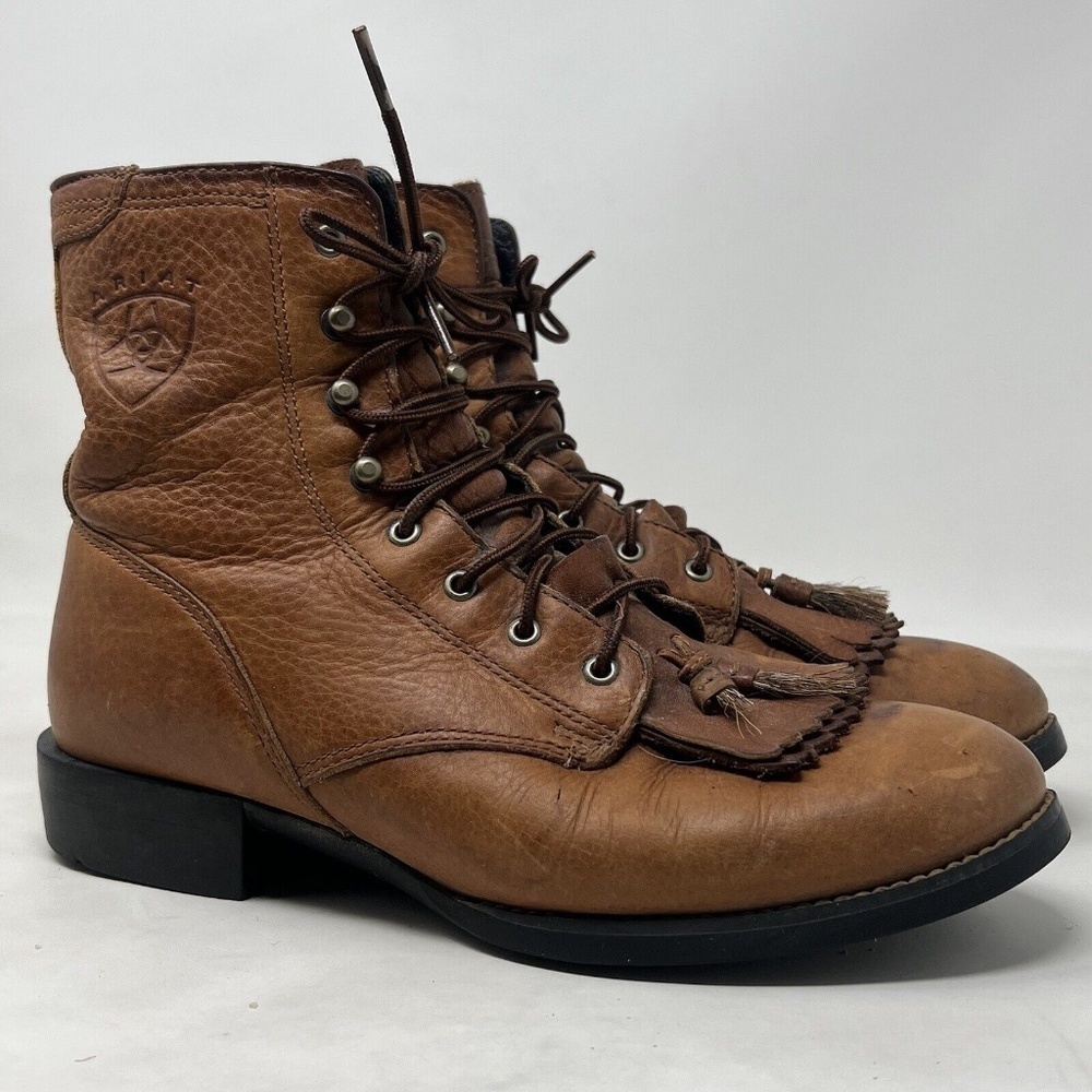 Ariat 7 B 11071 Leather Roper Western Brown Boot